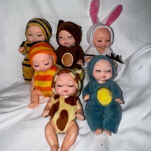 Tiny Dolls, set of 6